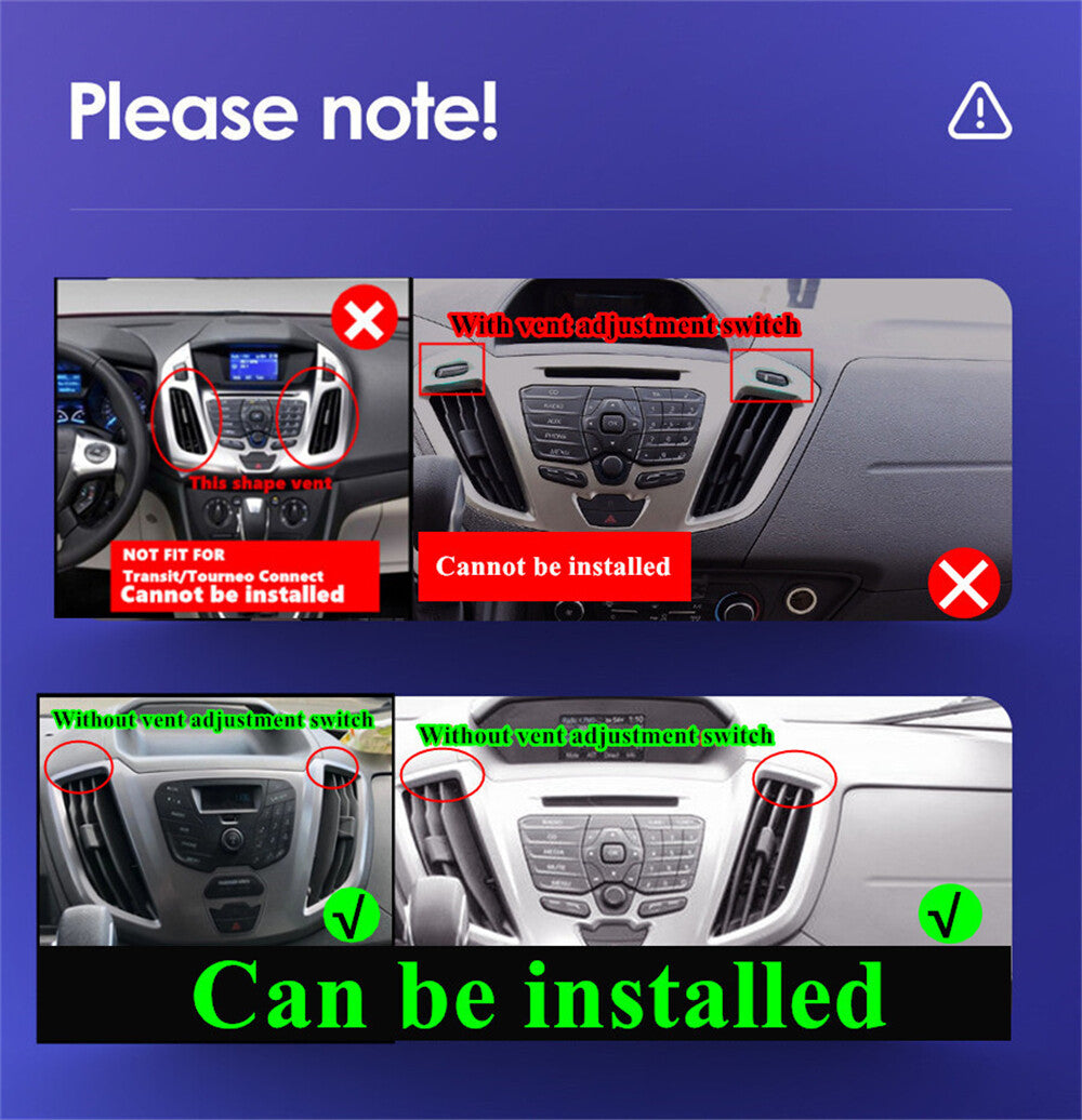 For 2013-19 for Ford Transit Custom Stereo Radio GPS Nav Head Unit FM 9 Android 11