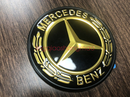 Black flat laurel wreath badge (adhesive) for range hoods suitable for Mercedes-Benz CES S