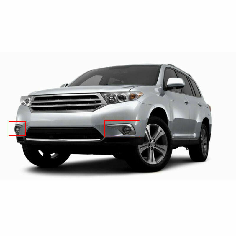 for Toyota Highlander 2011-2013 Bumper Clear Fog Light Lamp Driving Lights Lamp