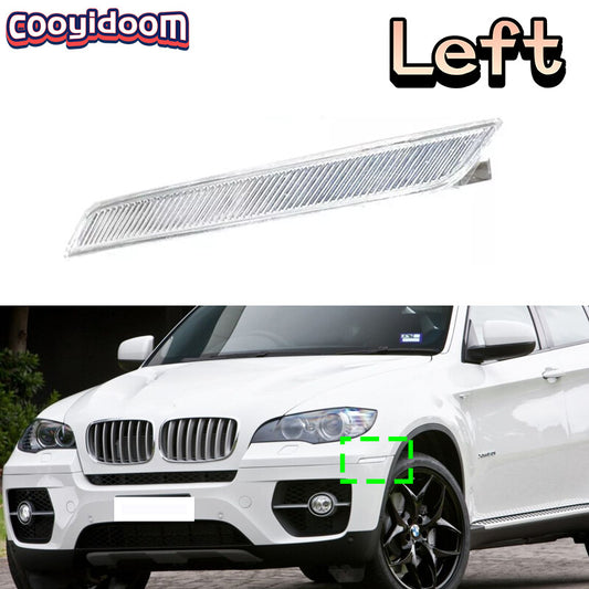 for BMW X6 E71 E72 X5M 2008-2014 Left Front Bumper Side Marker Reflector Lights