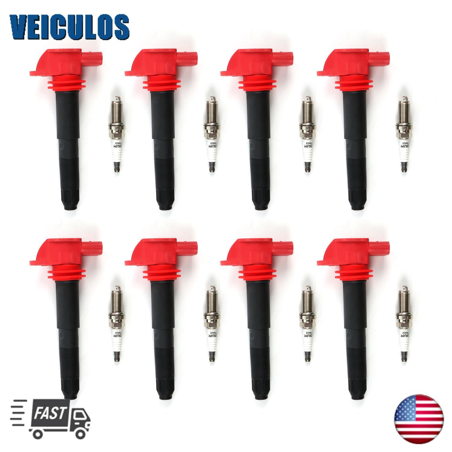 8PCS For 2018-2014 for Porsche for Panamera 3.6L V6 Ignition Coil  Spark Plug UF660