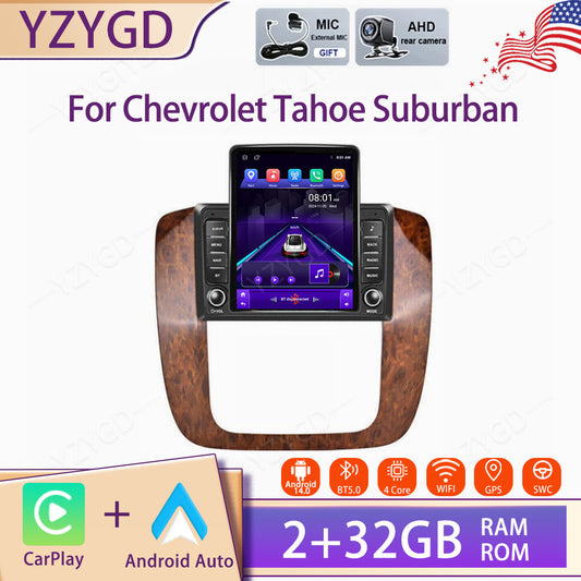 Car Radio Stereo Carplay GPS for GMC Yukon for Chevrolet Tahoe Suburban Screen