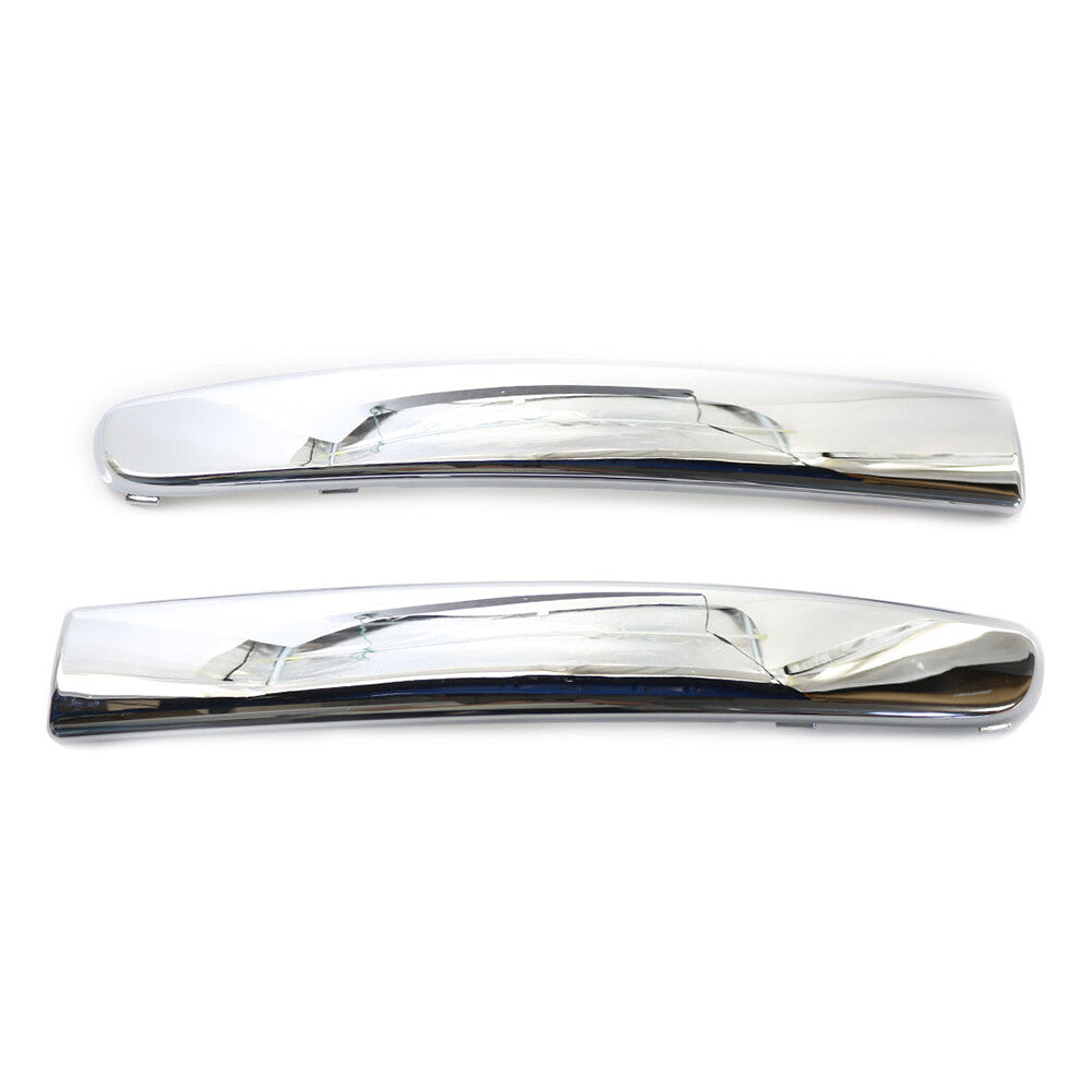 2pcs Front Bumper Moulding Trim Left  Right Set Chrome for FIAT 500 2007-2015