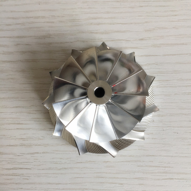 GT15-25 48.30/63.00 mm 11+0 insert front turbine milling/bulk compressor wheel