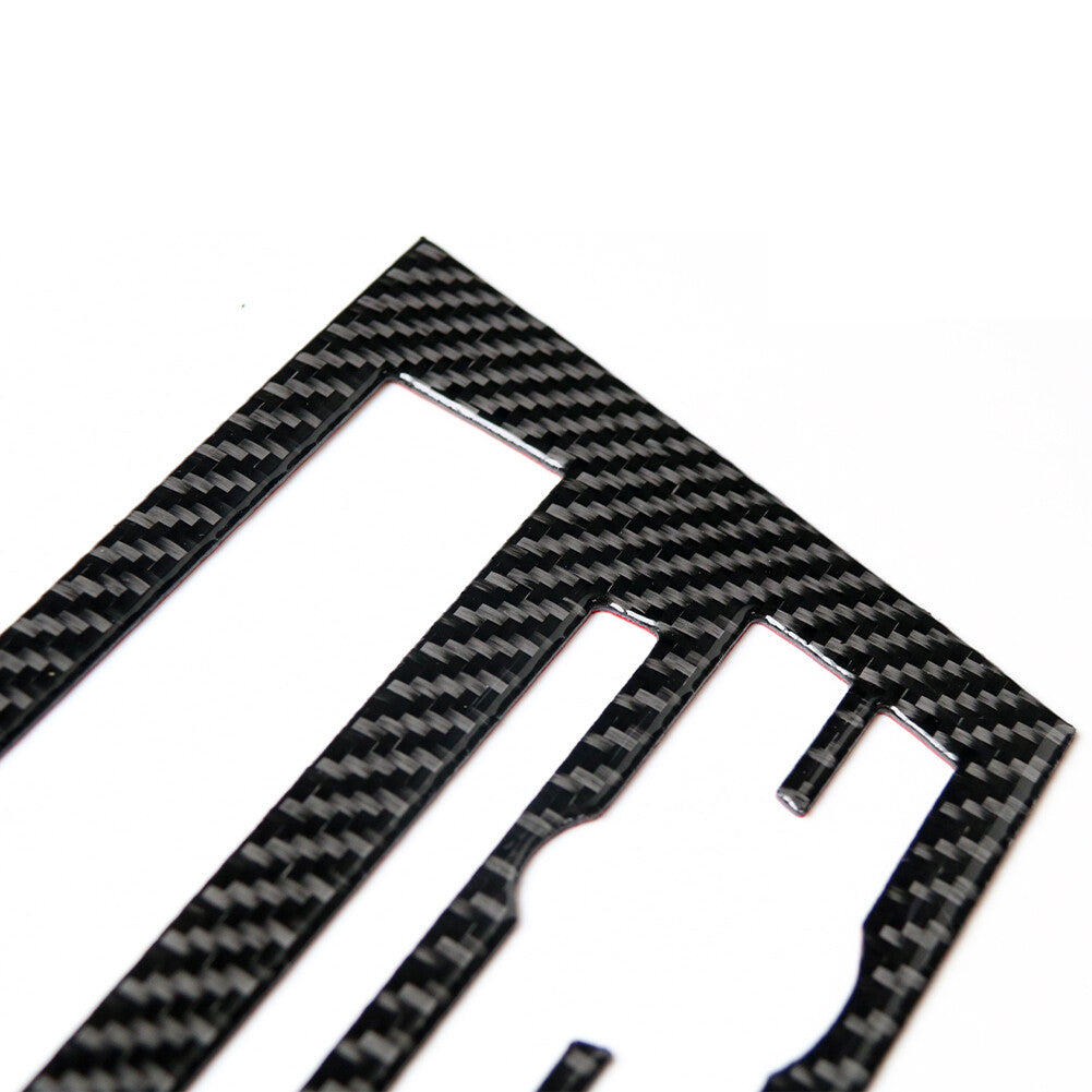 4Pcs Carbon Fiber CD Control Panel Cover Trim for BMW 6 Series F12 F13 2011-2018
