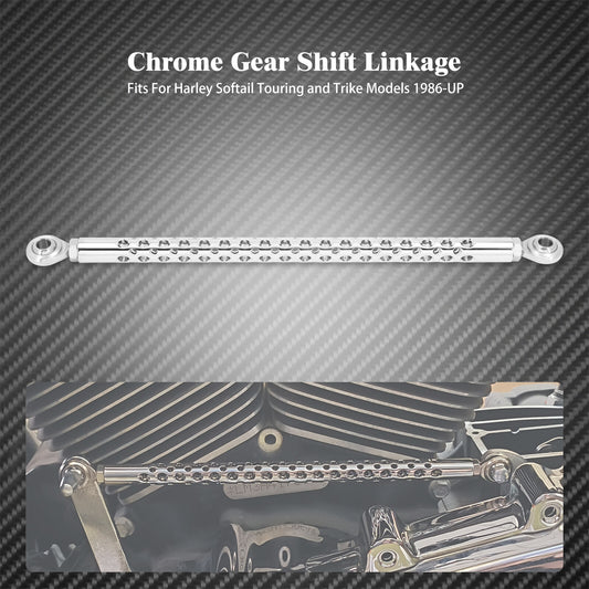 Hollow 330 Chrome Shift Linkage Shifter Link Fit for Harley Touring Softail Dyna