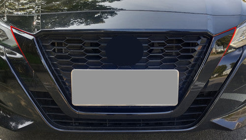 for Nissan Altima 2019-2022 Gloss Black Front Grille Grill Mesh Panel Cover Trim