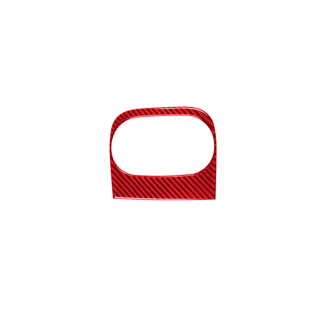Red Rear Cup Holder Frame Trim Cover Carbon Fiber for Chevrolet COBALT 2005-2010