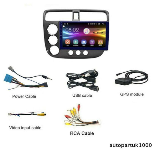 2000-2006 for Honda for Civic Stereo Radio GPS Online NAVI Player WiFi Android 10.0