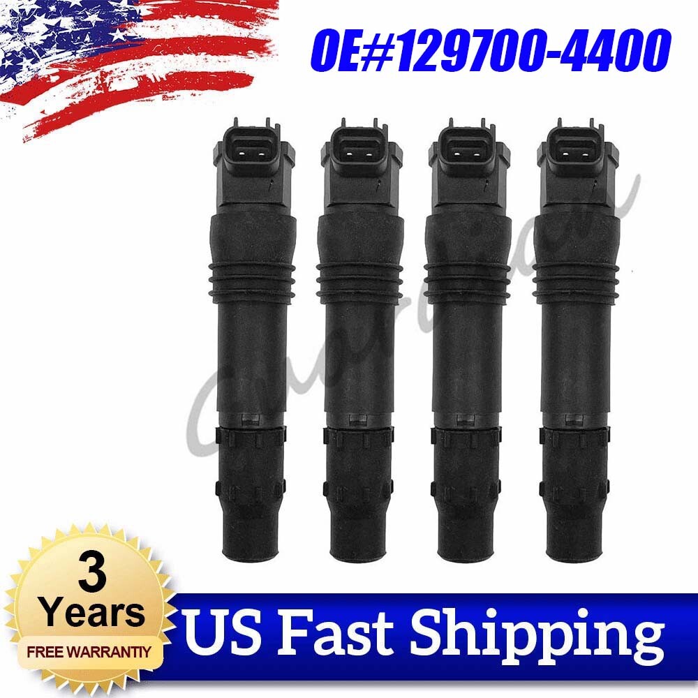4 Ignition Coils 129700-4400 for Suzuki GSX1300RZ, Hayabusa GSXR 600 750, GSX 1300