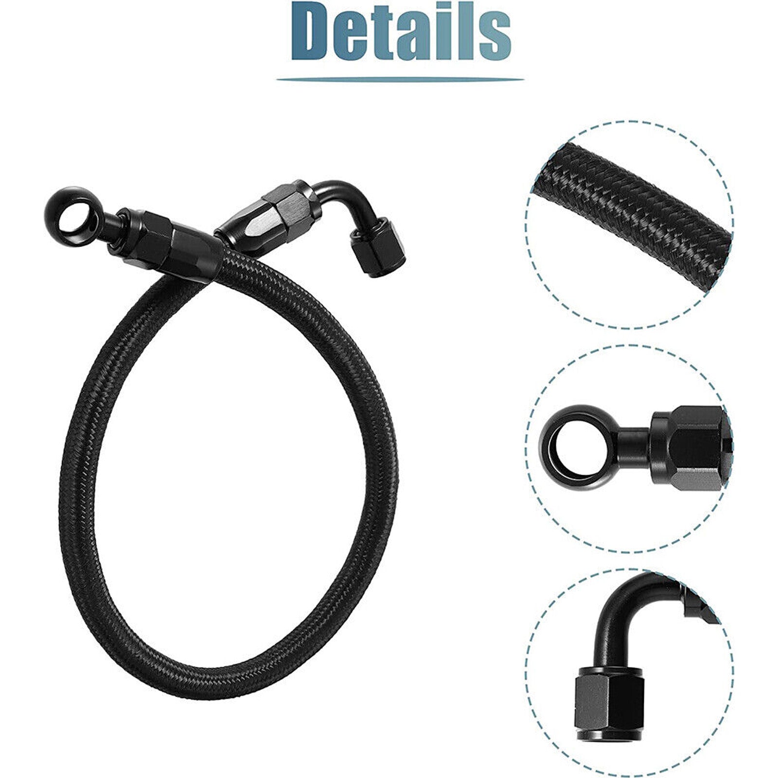 Braided Fuel Line for Honda for Civic for Acura Integra D15 D16 B16B B16A B18C EG EK DC2