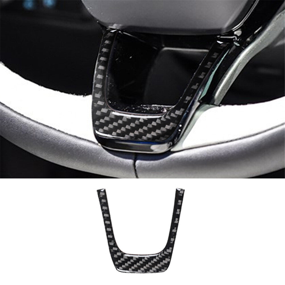 Steering Wheel Lower Panel Trim Carbon Fiber for Ford for Mustang Mach-E 2021-2022