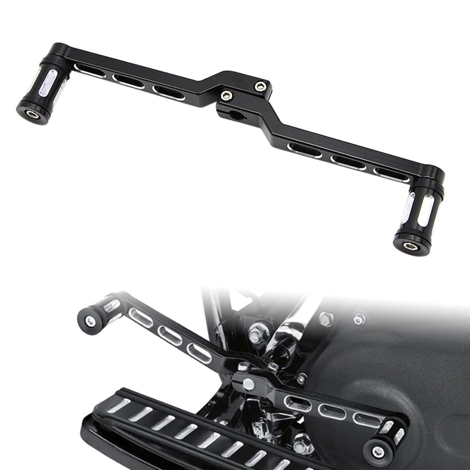 2x Heel Toe Gear Shifter Lever Pedals Shift Pegs for Harley Softail Road King