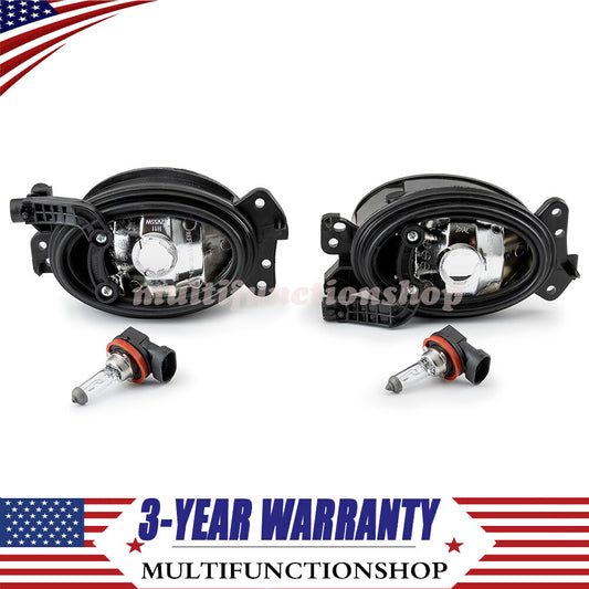 2x Fog Lights For 07-09 for Mercedes Benz E320 R320 E63 AMG Clear Glass Lens Lamps