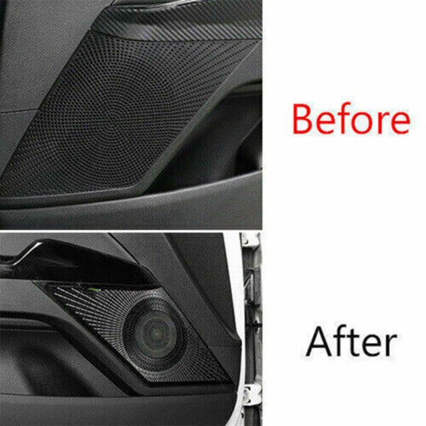 for Kia K5 2021-2023 Black Titanium Inner Door Speaker Horn Frame Cover Trim Cap