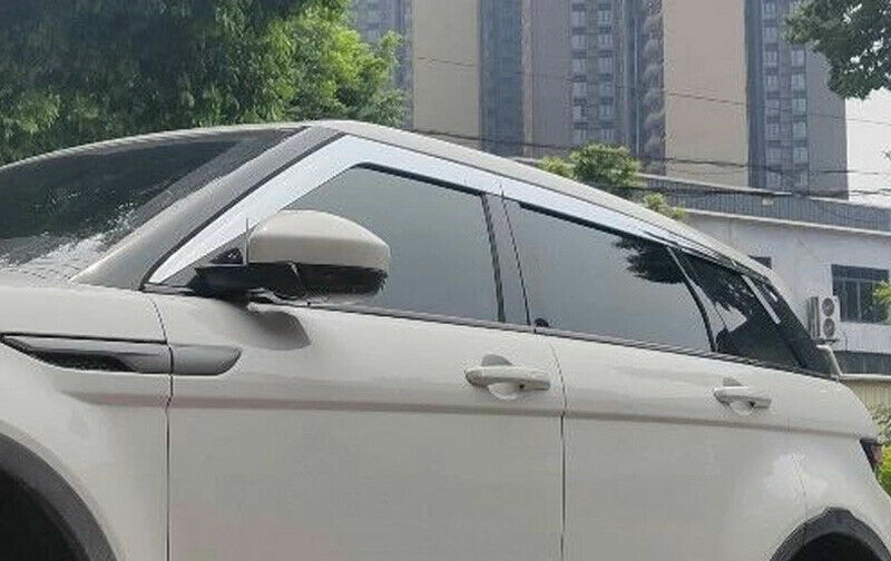 Chrome Window Visor Vent Shades Sun Rain Guards for Range Rover Velar 2017-2021