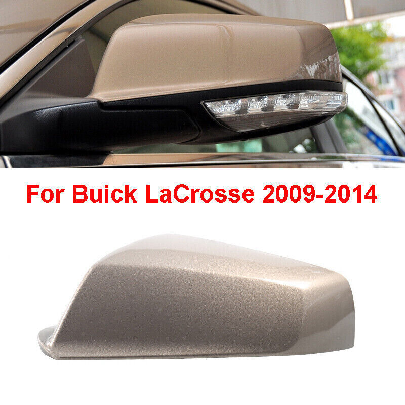 Gold Left Side Rearview Mirror Shell Cover Cap Fit for Buick LaCrosse 2009-2014