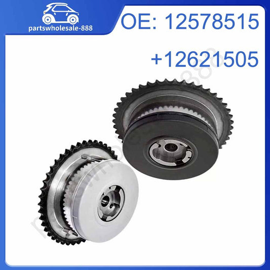 2x IntakeExhaust Cam Camshaft Phaser Gear for Chevrolet Equinox Impala 2.0 2.4L