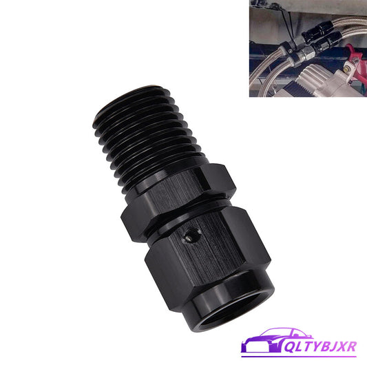 4AN AN4 Female Flare to 1/4NPT Male Straight Swivel Adapter Fitting Aluminum