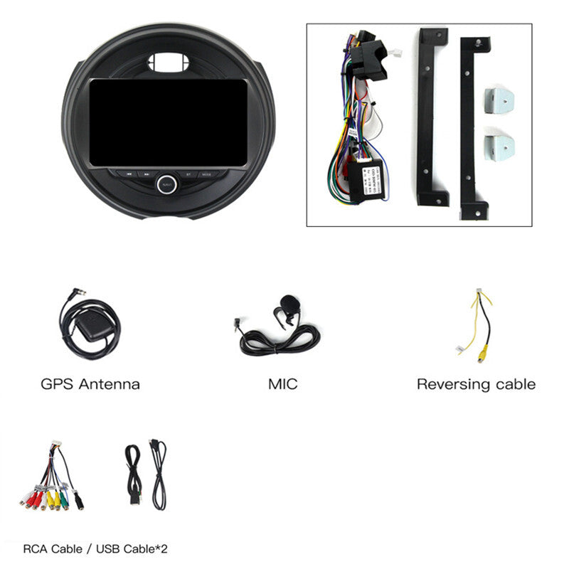 Car Radio Multimedia Video Player Navigation for Mini 15-20 GPS Android Carplay