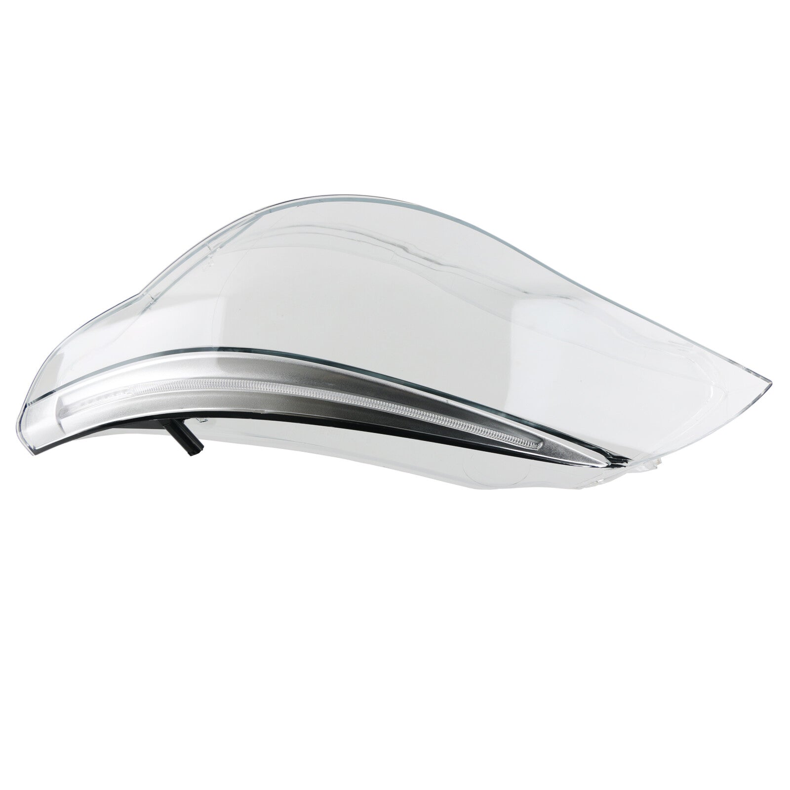 Left Headlight Headlamp Lens Cover+LED Eyelid Eyebrow for BMW 5 Series E60 E61