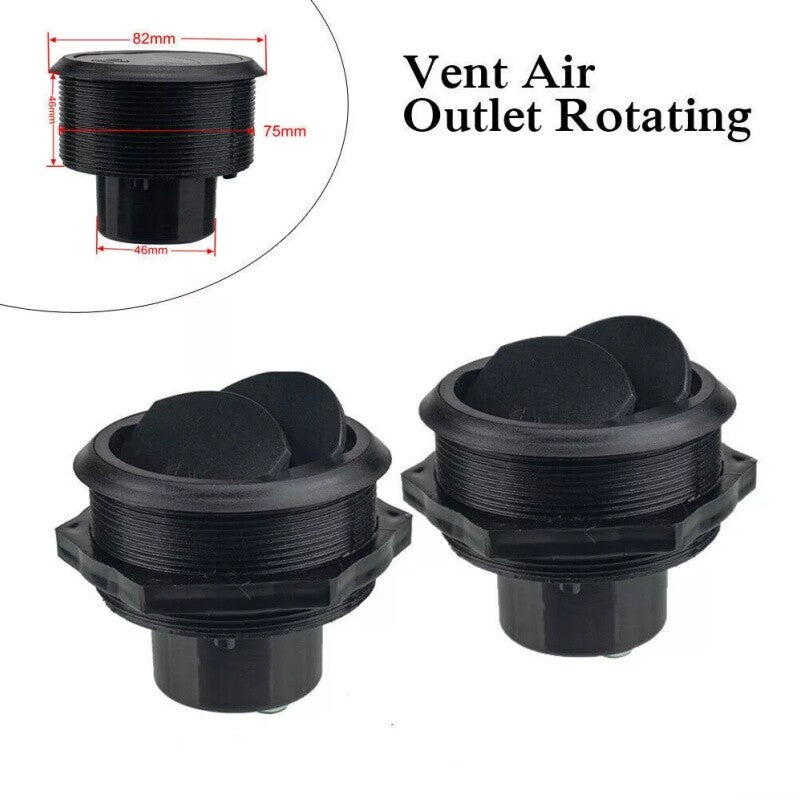 46mm Universal Vent Air Outlet Rotating Round Ceiling for Car Bus RV Boat Coach