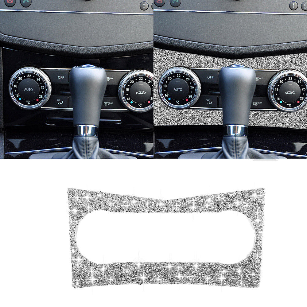 Bling Crystal Air Conditioning Knob Control Trim for Benz C Class W204 2007-2010