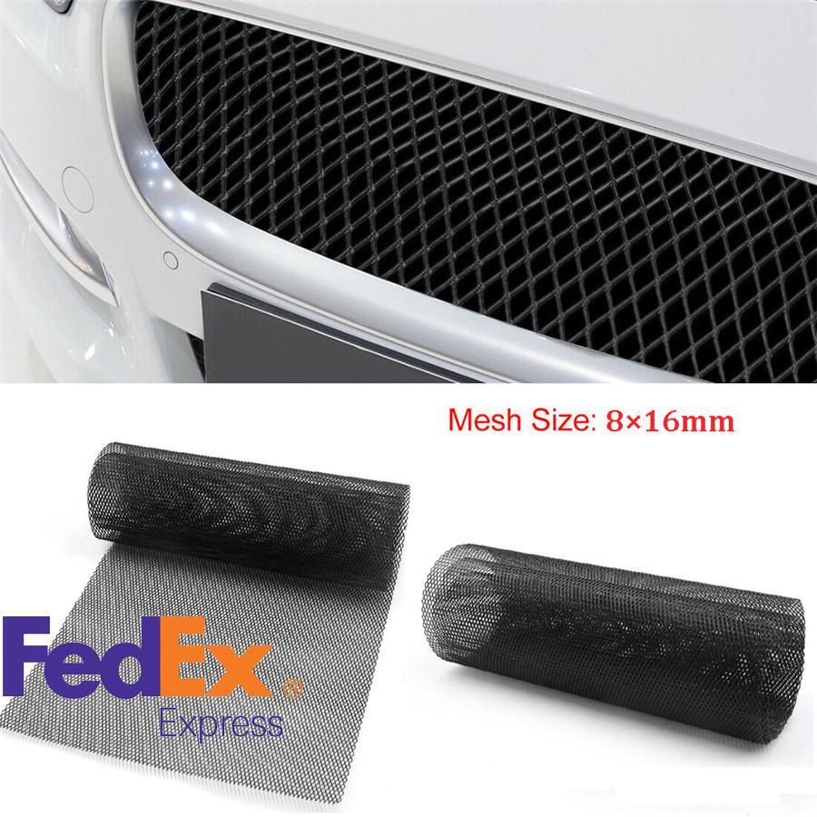 Universal Car Aluminium Rhombus Racing Grille Mesh Vent Tuning Grill Mesh 8x16mm