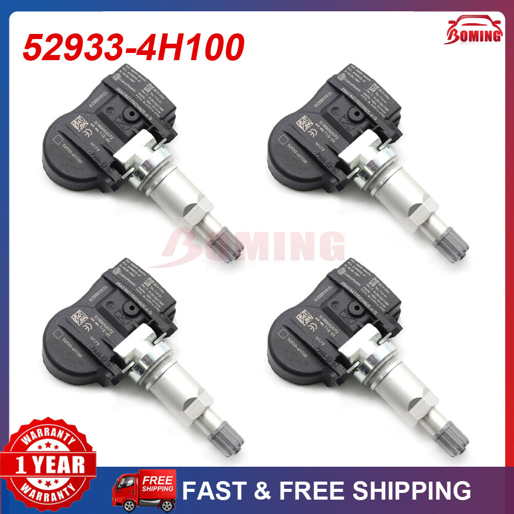 4PCS NEW 52933-4H100 Tire Pressure Monitor Sensors TPMS for Hyundai H-1 Starex