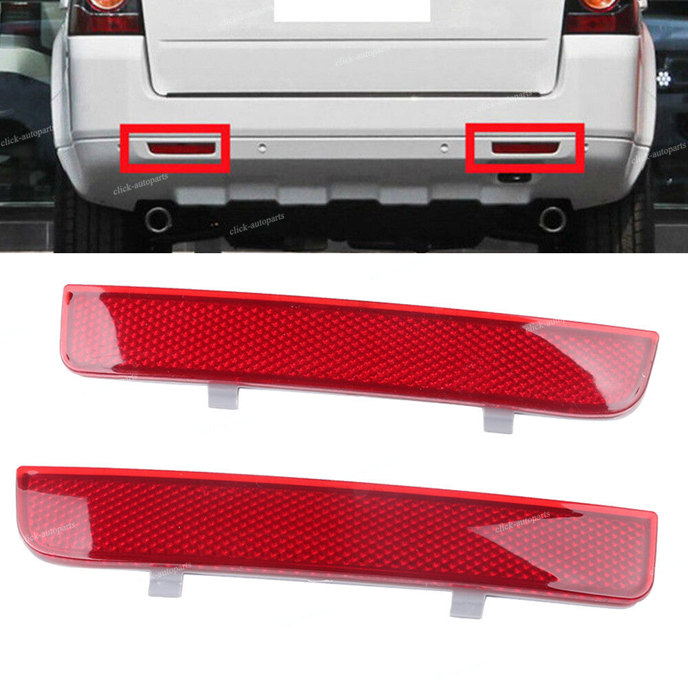 2x Rear Left+Right Bumper Red Reflector Light Fit for Land Rover for Range Rover LR2