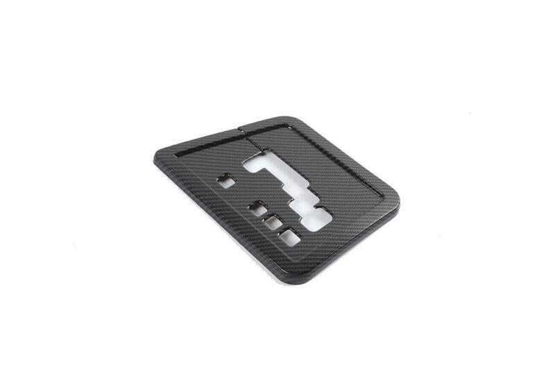 for Dodge for Challenger 2009-2014 Carbon Fiber Middle Console Gear Shift Panel Trim