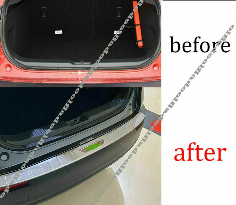for Mazda CX-30 2020-2022 Silver Rear Bumper Sill Plate Scuff Guard Cover Panel
