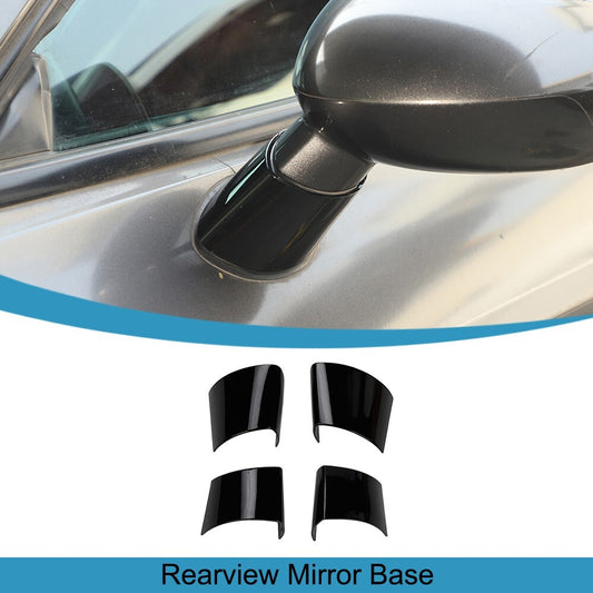 4PCS Exterior Rearview Mirror Base Cover Trim for Dodge for Challenger 2009-2023
