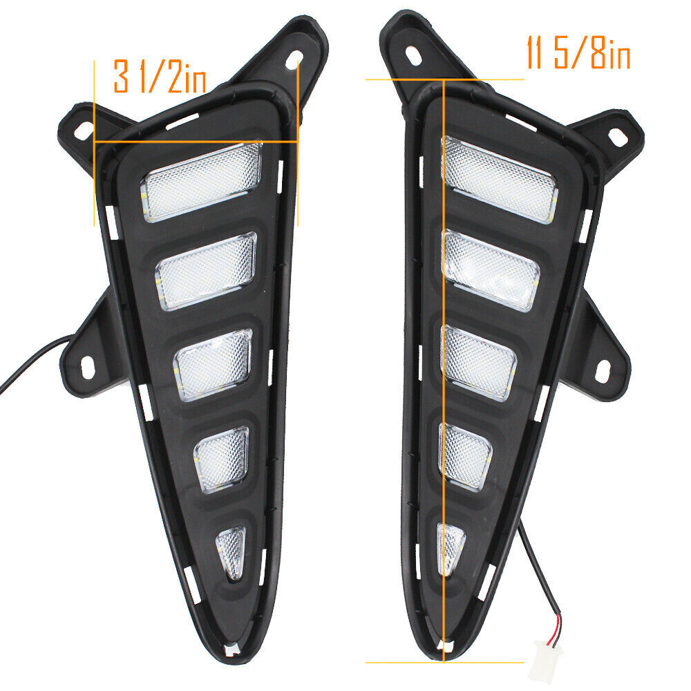 for Toyota C-HR CHR 2016-2019 DRL LED Daytime Running Light Turn Signal Fog Lamp