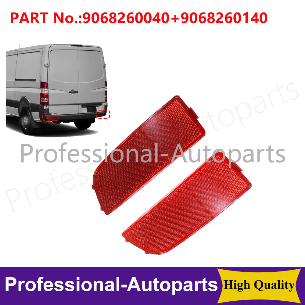1Pair Rear LeftRight Bumper Reflector Set Lamp for Mercedes-Benz Sprinter 906