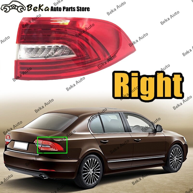 1 piece for Skoda Superb 2013 2014 2015 right rear bumper taillight and brake light