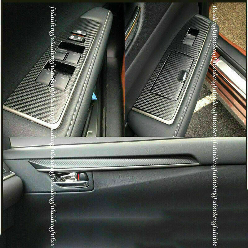 for Lexus ES350/300H 2013-2018 Inner Decal Reflective Trim Stickers Carbon Fiber