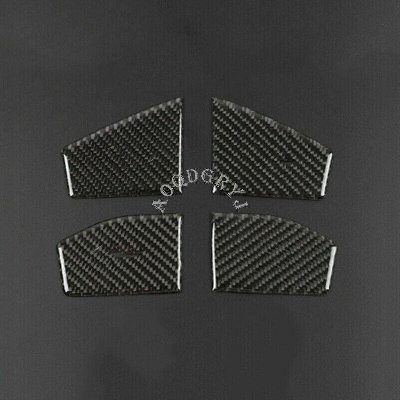 4P Soft Carbon Fiber Car Inner Door Bowl Cover Trim for Jaguar E-PACE 2018-2021