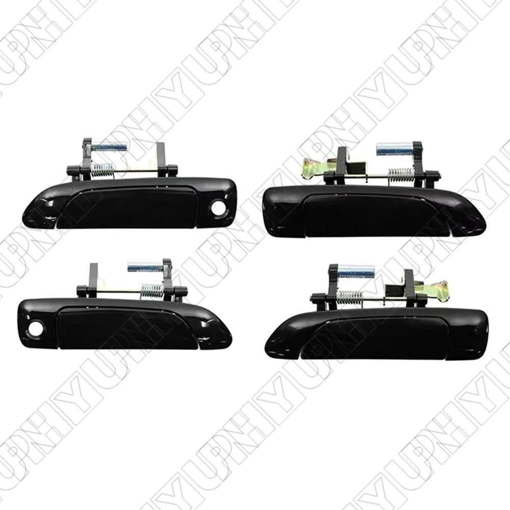 Fit for Honda for Civic 2001-2005 Sedan 4pcs Front Rear Outside Door Handles Black