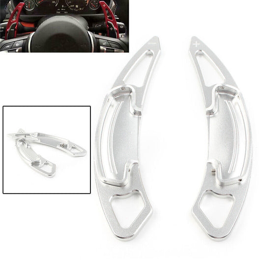 2x Car Silver DSG Paddle Shifters Extensions Trim Fit for Honda Accord 2013-2019