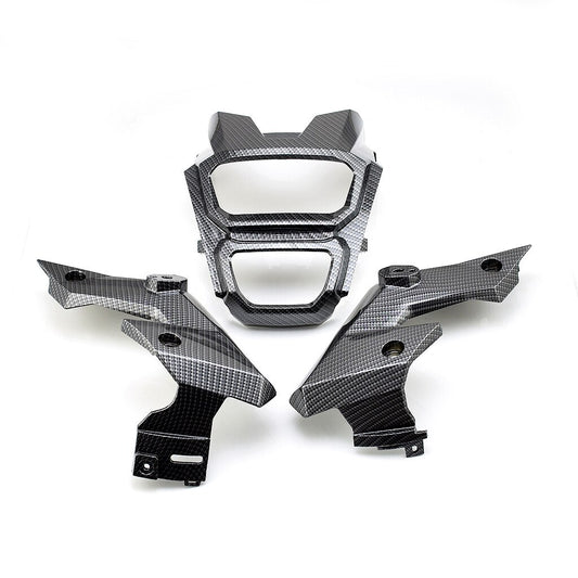 Motorcycle carbon fiber pattern shell Front Light Guard Cover 16-18 Monke MSX125