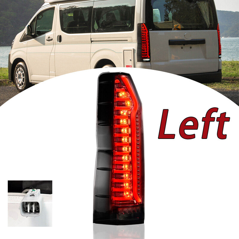 Left LED Tail Lights for Toyota Hiace 6th H300 2019-2023 Dynamic Rear Lamp