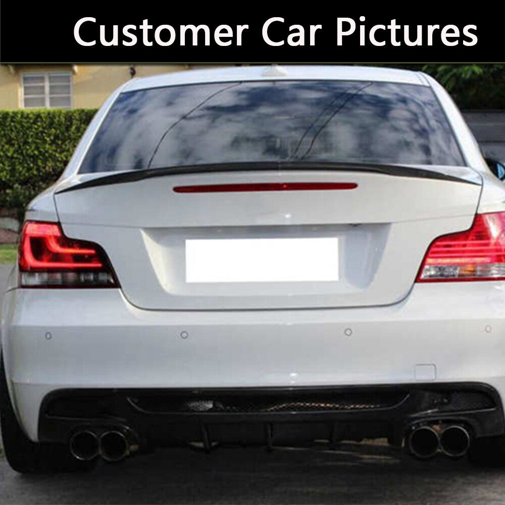 Carbon Fiber Rear Trunk Spoiler Boot Wing Fit for BMW E82 E88 120i 125i 135i