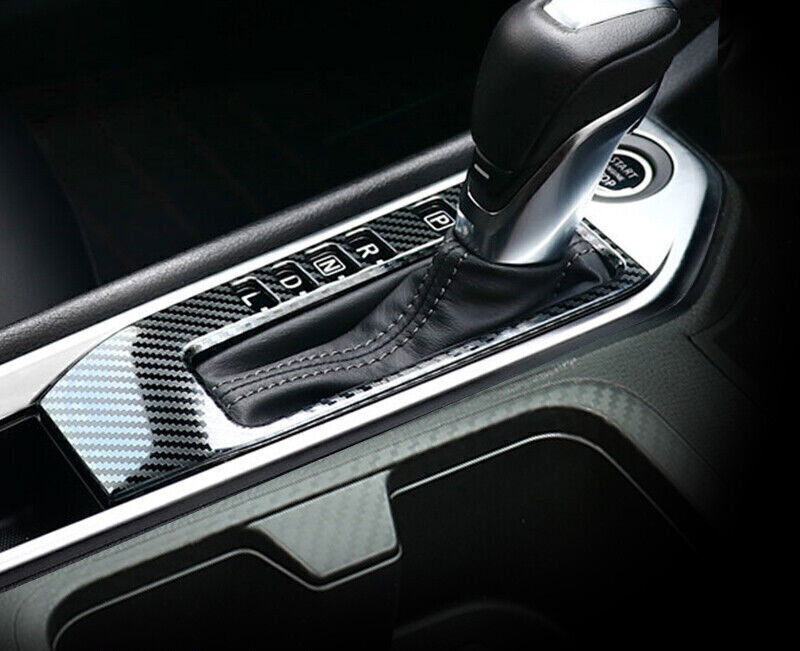 Console Gear Shift Frame Cover Trim for Nissan Sentra 20-22 Steel Carbon Fiber