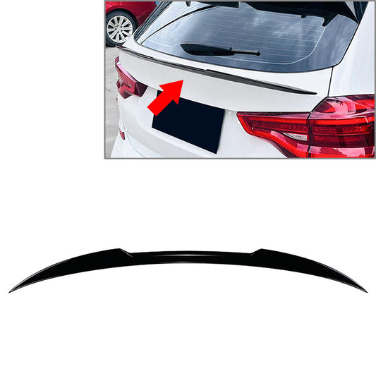 Rear Middle Spoiler Tail Trunk Wing Lip Black Fit for BMW X3 G01 LCI M Sport X3M