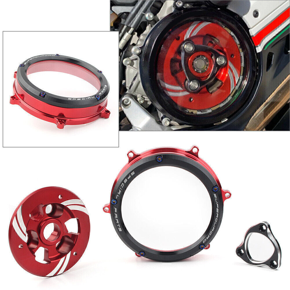 Fit for Ducati Panigale 1299 1199 959 R S 12 - 20 Clear Clutch Cover Protector Guard