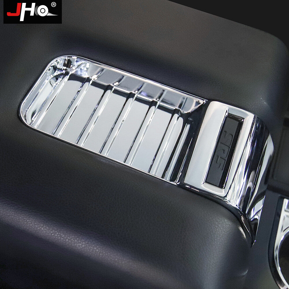 Central Armrest Cover Trim Frame Chrome Silver for Toyota Tundra 2014-2021