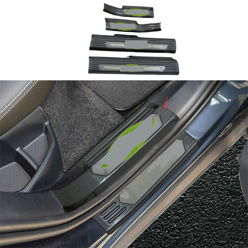 for Volvo XC40 2019-22 Black Steel Inner Door Sill Scuff Plate Cover Protector4