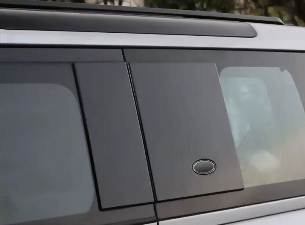for Land Rover for Defender 2021-24 Glossy Black Side Window Cover Pillar Panel Trim