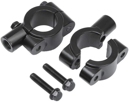 UNIVERSAL 8MM REAR MIRRORS CLAMP ON MOUNT ADAPTERS FOR 7/8 HANDLEBAR MOTORCYCL